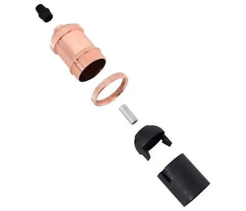 Lempų Laikikliai 2 Vnt Rose Gold E27