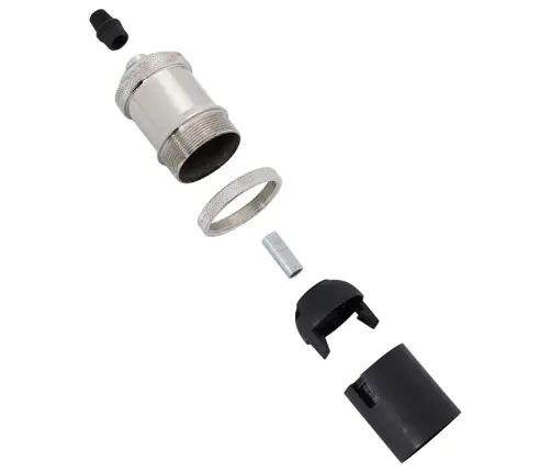 Lempų Laikikliai 2 Vnt Satin Nickel E27