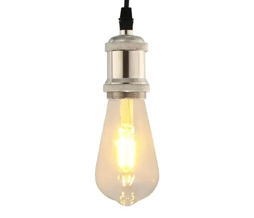 Lempų Laikikliai 2 Vnt Satin Nickel E27