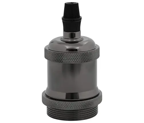 Lampu Turētāji 2 Gab Glossy Black E27 Vidaxl