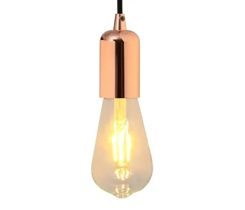 Lampu Turētāji 2 Gab Rose Gold E27 Vidaxl