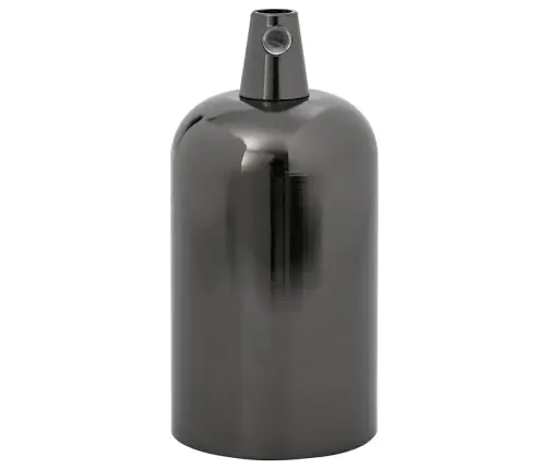 Lampu Turētāji 2 Gab Glossy Black E27 Vidaxl