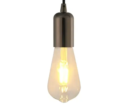 Lampu Turētāji 2 Gab Glossy Black E27 Vidaxl