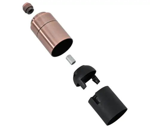 Lampu Turētāji 2 Gab Red Bronze E27 Vidaxl