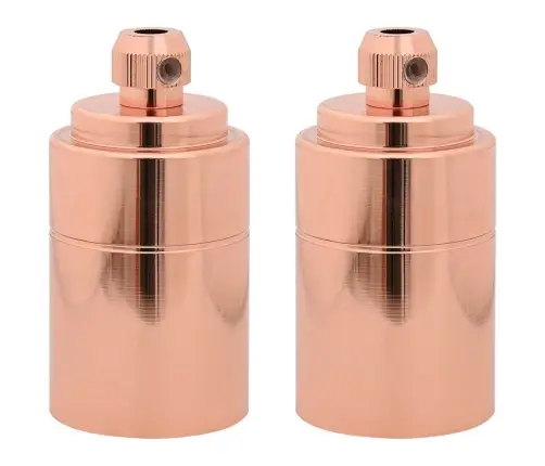 Lempų Laikikliai 2 Vnt Rose Gold E27