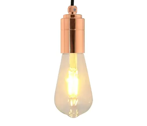 Lempų Laikikliai 2 Vnt Rose Gold E27