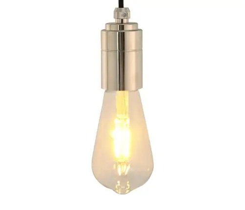 Lampu Turētāji 2 Gab Satin Nickel E27 Vidaxl