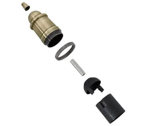 Lampu Turētāji 2 Gab Bronze E27 Vidaxl