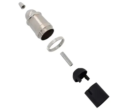 Lampu Turētāji 2 Gab Satin Nickel E27 Vidaxl