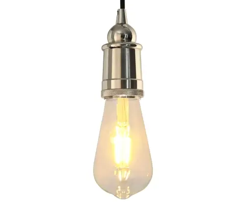 Lampu Turētāji 2 Gab Satin Nickel E27 Vidaxl