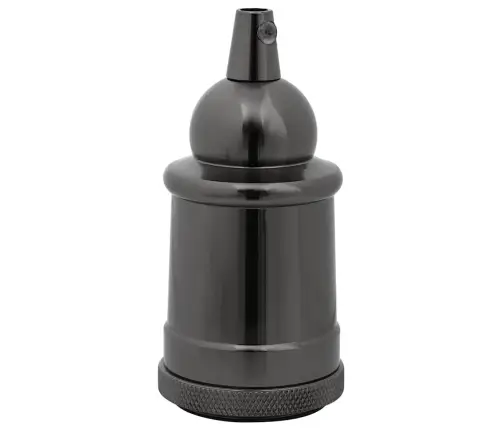 Lampu Turētāji 2 Gab Glossy Black E27 Vidaxl