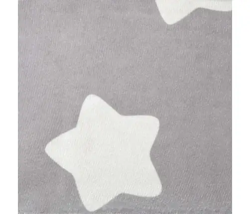 Bērnu Dīvāns, Gaiši Pelēks Ar Zvaigznēm, Mīksts Plīšs Vidaxl