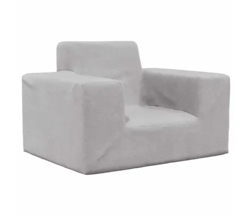 Bērnu Dīvāns, Gaiši Pelēks, Mīksts Plīšs Vidaxl