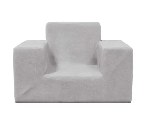 Bērnu Dīvāns, Gaiši Pelēks, Mīksts Plīšs Vidaxl