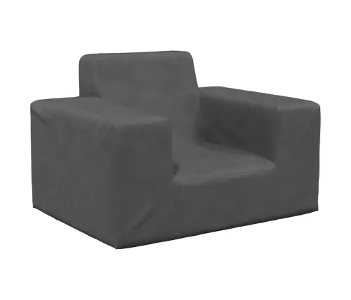 Vaikiška Sofa, Antracito Spalvos, Minkštas Pliušas