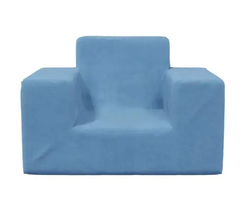 Vaikiška Sofa, Mėlynos Spalvos, Minkštas Pliušas