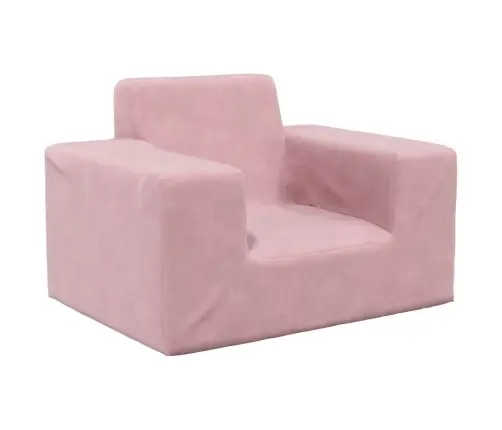 Vaikiška Sofa, Rožinės Spalvos, Minkštas Pliušas