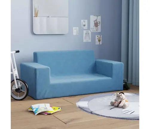 2-Kohaline Lastediivan, Sinine, Pehme Plüüs