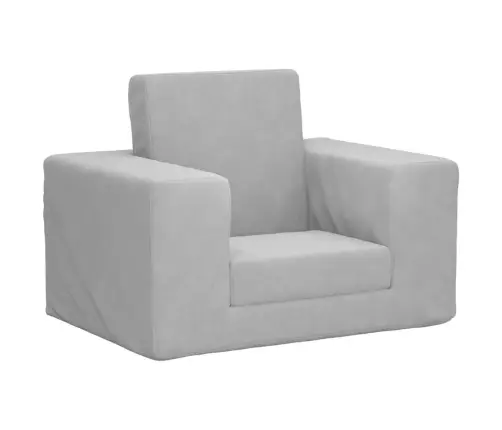 Bērnu Dīvāngulta, Gaiši Pelēka, Mīksts Plīšs Vidaxl