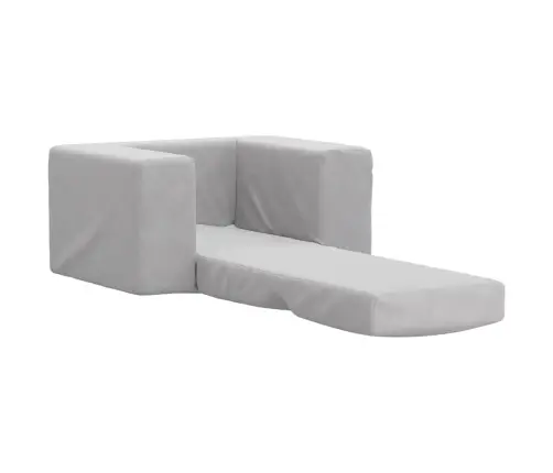 Bērnu Dīvāngulta, Gaiši Pelēka, Mīksts Plīšs Vidaxl