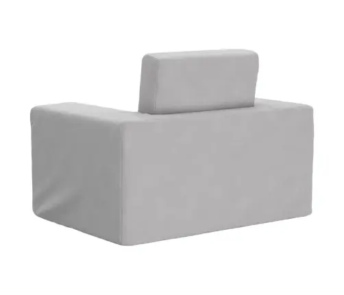 Bērnu Dīvāngulta, Gaiši Pelēka, Mīksts Plīšs Vidaxl