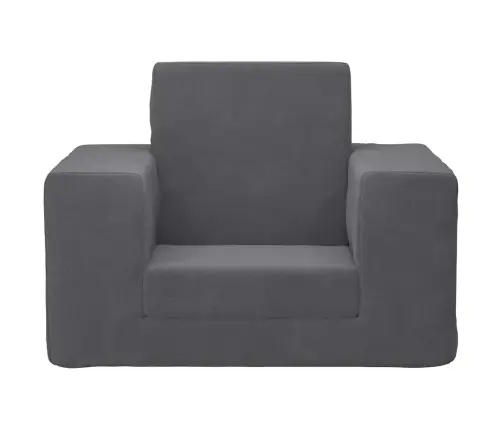 Bērnu Dīvāngulta, Antracītpelēka, Mīksts Plīšs Vidaxl