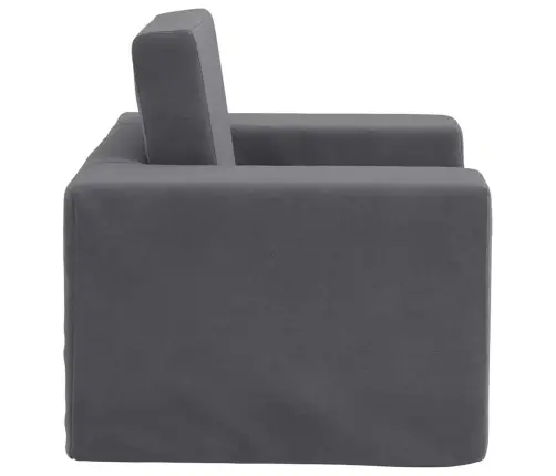 Bērnu Dīvāngulta, Antracītpelēka, Mīksts Plīšs Vidaxl