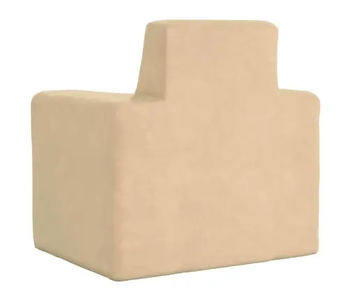 Vaikiška Sofa, Kreminės Spalvos, Minkštas Pliušas