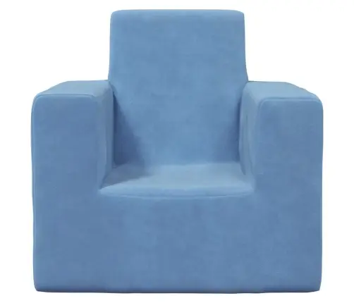 Vaikiška Sofa, Mėlynos Spalvos, Minkštas Pliušas