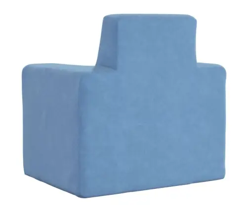 Vaikiška Sofa, Mėlynos Spalvos, Minkštas Pliušas