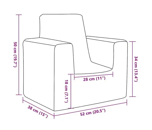 Vaikiška Sofa, Mėlynos Spalvos, Minkštas Pliušas