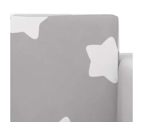 Laste Diivanvoodi Tähtedega, Helehall, Pehme Plüüs