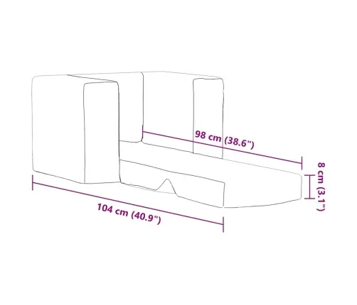 Laste Diivanvoodi Tähtedega, Helehall, Pehme Plüüs