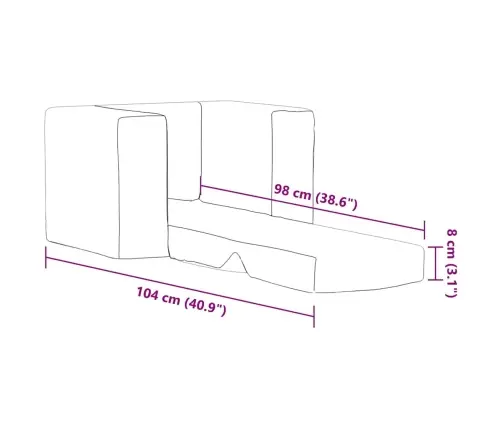 Laste Diivanvoodi, Kreemjas, Pehme Plüüs