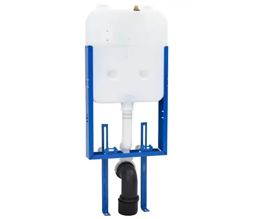 Slēptā Tualetes Ūdens Tvertne Montāžas Rāmis Divu Veidu Iztukšošanai Tērauda Vidaxl