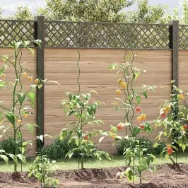 Augu Atbalsts 50 Pcs Zaļa 110 X 0.6 X 0.6 Cm Tērauds Vidaxl