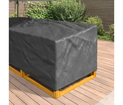 Āra Mēbeļu Pārsegs Melna 255 X 255 X 80 Cm 420D Oksforda Audums Vidaxl