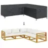 Āra Mēbeļu Pārsegs Melna 255 X 255 X 80 Cm 600D Oksforda Audums Vidaxl