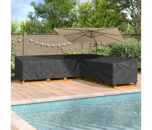 Āra Mēbeļu Pārsegs Melna 300 X 300 X 80 Cm 210D Oksforda Audums Vidaxl