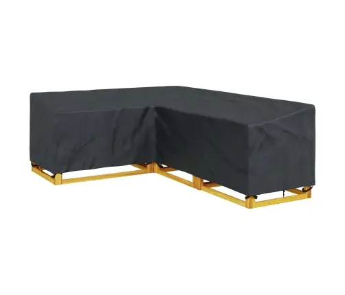 Baldų Uždangalas Juoda 250 X 180 X 80 Cm 600D Oksfordo Audinys