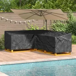 Mēbeļu Pārklājs Melna 260 X 210 X 80 Cm 600D Oksforda Audums Vidaxl