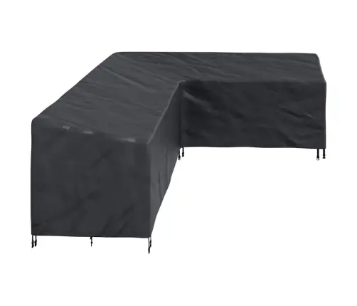 Āra Mēbeļu Pārvalks Melna 286 X 222 X 80 Cm 600D Audums Vidaxl