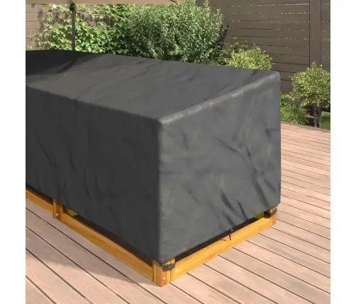 Baldų Uždangalas Juoda 330 X 255 X 80 Cm 210D Oksfordo Audinys