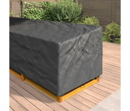 Āra Mēbeļu Pārsegs Melna 355 X 275 X 80 Cm 210D Oksforda Audums Vidaxl