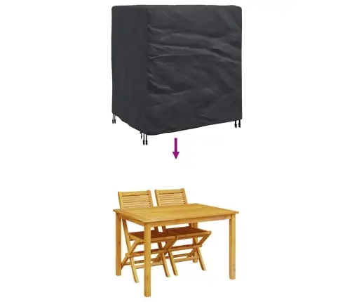 Āra Mēbeļu Pārsegs Melna 116 X 100 X 120 Cm 600D Vidaxl