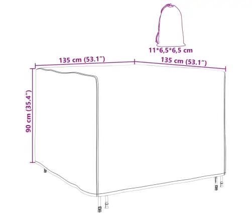 Mööbli Kate Üksvärviline Must 135 X 135 X 90 Cm Kangas