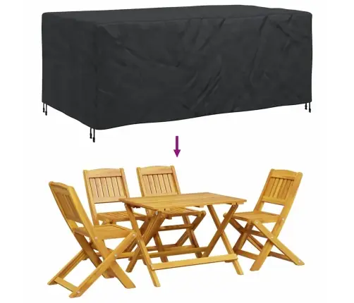 Āra Mēbeļu Pārsegs Melna 240 X 110 X 70 Cm 600D Vidaxl