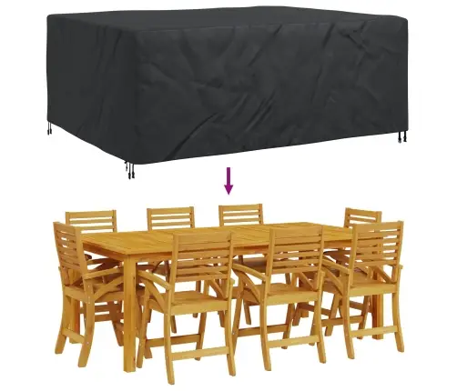 Āra Mēbeļu Pārsegs Melna 240 X 190 X 90 Cm 600D Vidaxl