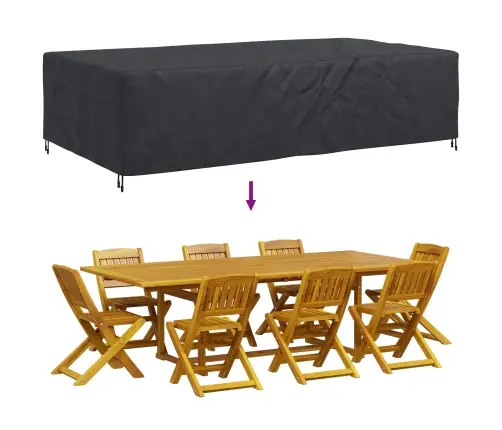 Āra Mēbeļu Pārsegs Melna 315 X 180 X 74 Cm 420D Vidaxl