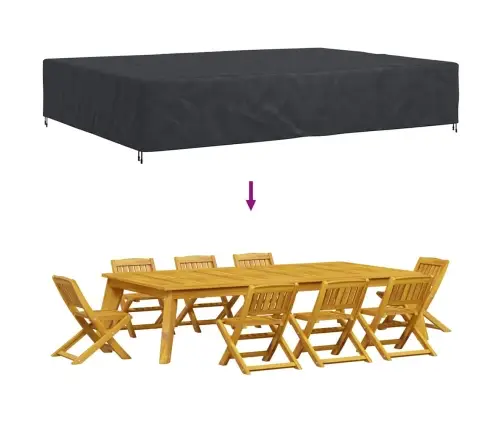 Āra Mēbeļu Pārsegs Melna 400 X 300 X 70 Cm 600D Vidaxl